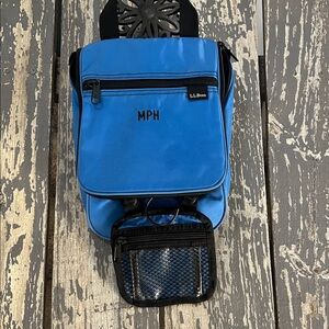 L. L. Bean Travel Bag Toiletries Blue and Black